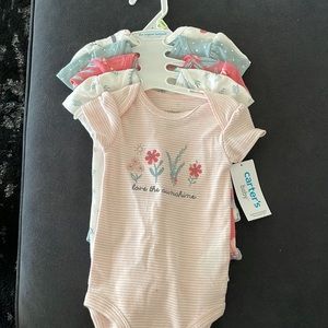 Carters Baby 5 pack onesies NWT 3-6 mo